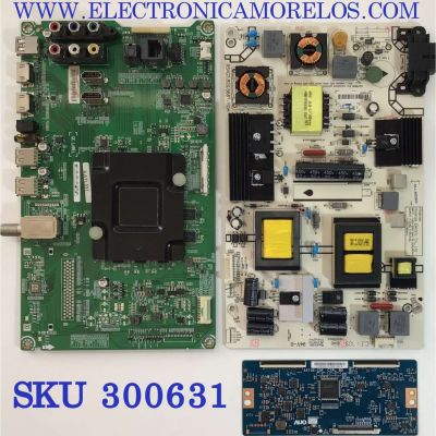 KIT DE TARJETAS PARA TV HISENSE / MAIN 213326 / RSAG7.820.6715/ROH / FUENTE 207308 / RSAG7.820.5687/ROH / T-CON 5543T10C02 / 55T32-COF CTRL BD / PANEL HD426K3U51-T1/S3/GM/ROH / MODELO 43H7050D / 43h7c